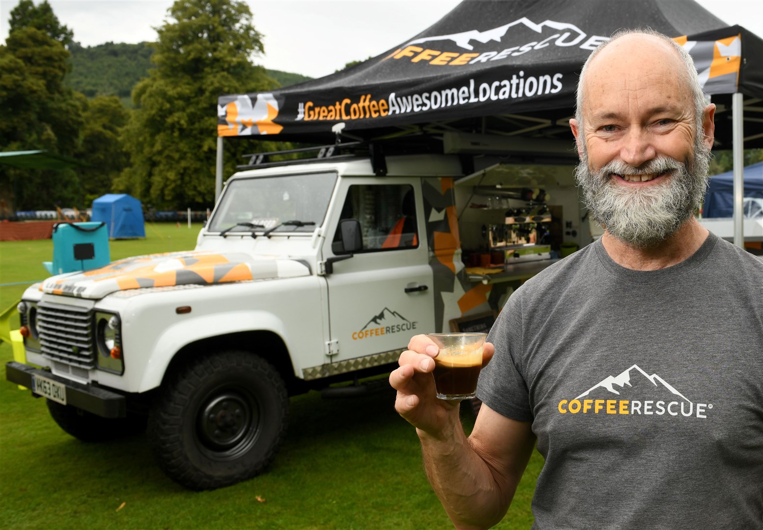 David Chambers, Coffee Rescue Scotland: 'As a Kiwi living in the remote Highlands I was desperate for a good coffee.' Picture: James Mackenzie