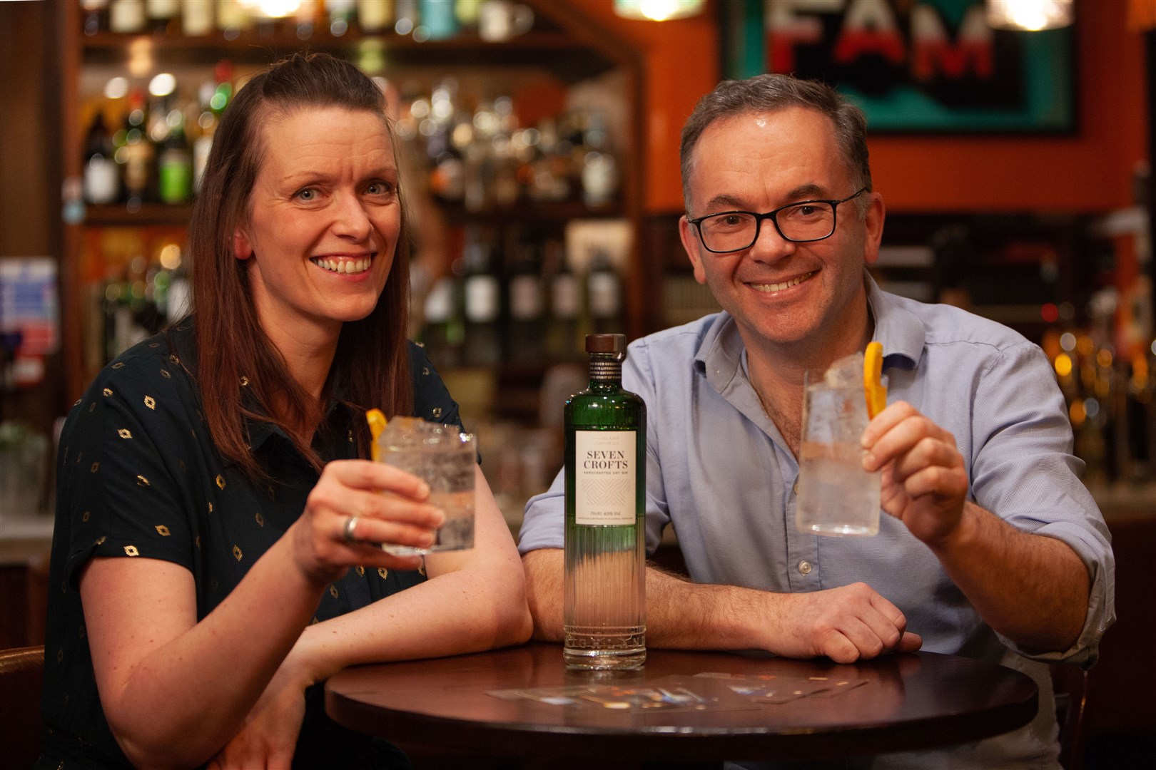Helen Chalmers and Robert Hicks, Founders of Highland Liquor Company and Seven Crofts Gin