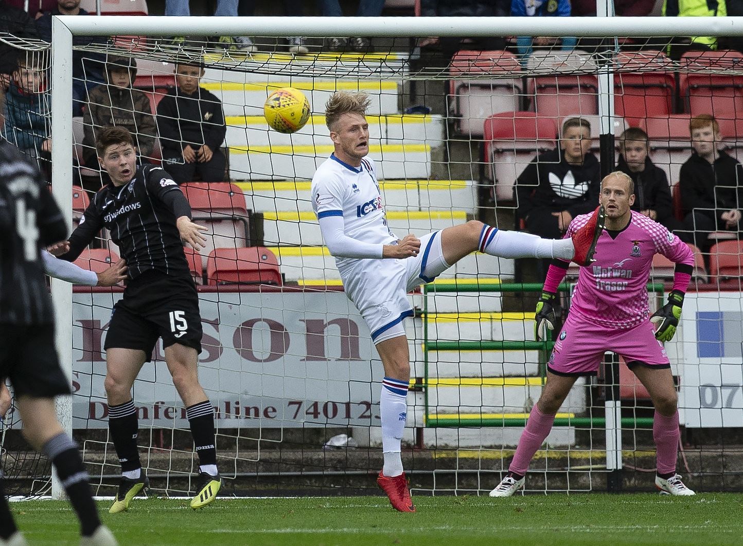Coll Donaldson and Kevin Nisbet faced off at their previous clubs, Inverness Caledonian Thistle and Dunfermline Athletic respectively. Picture: Ken Macpherson