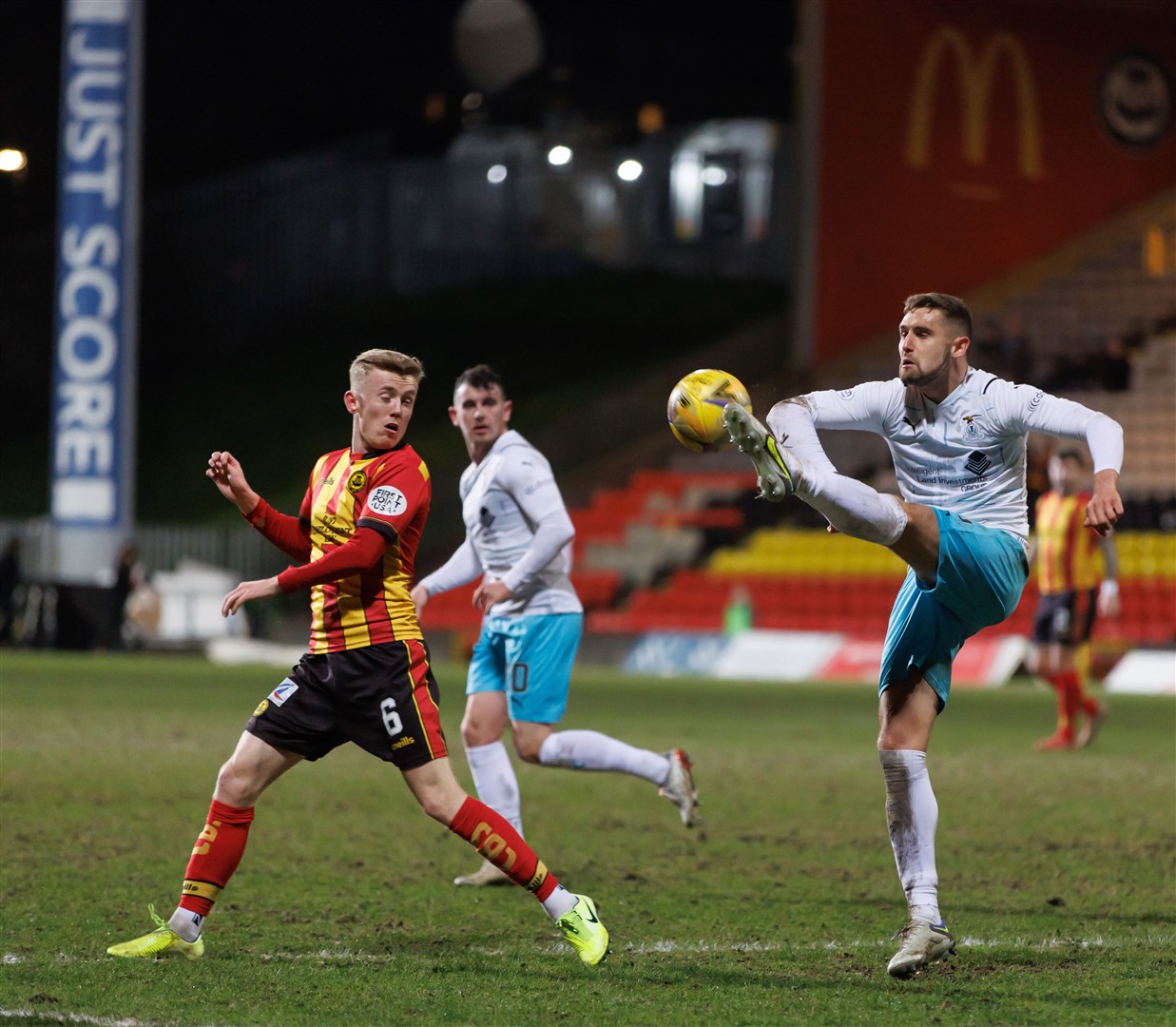 Kyle Turner in Championship action for Partick Thistle against ICT back in March. Picture: Ken Macpherson