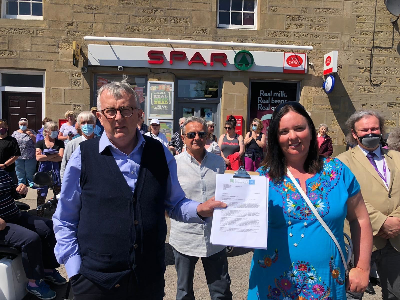 Balintore residents campaigned earlier this summer in a bid to prevent the closure of their local post office.