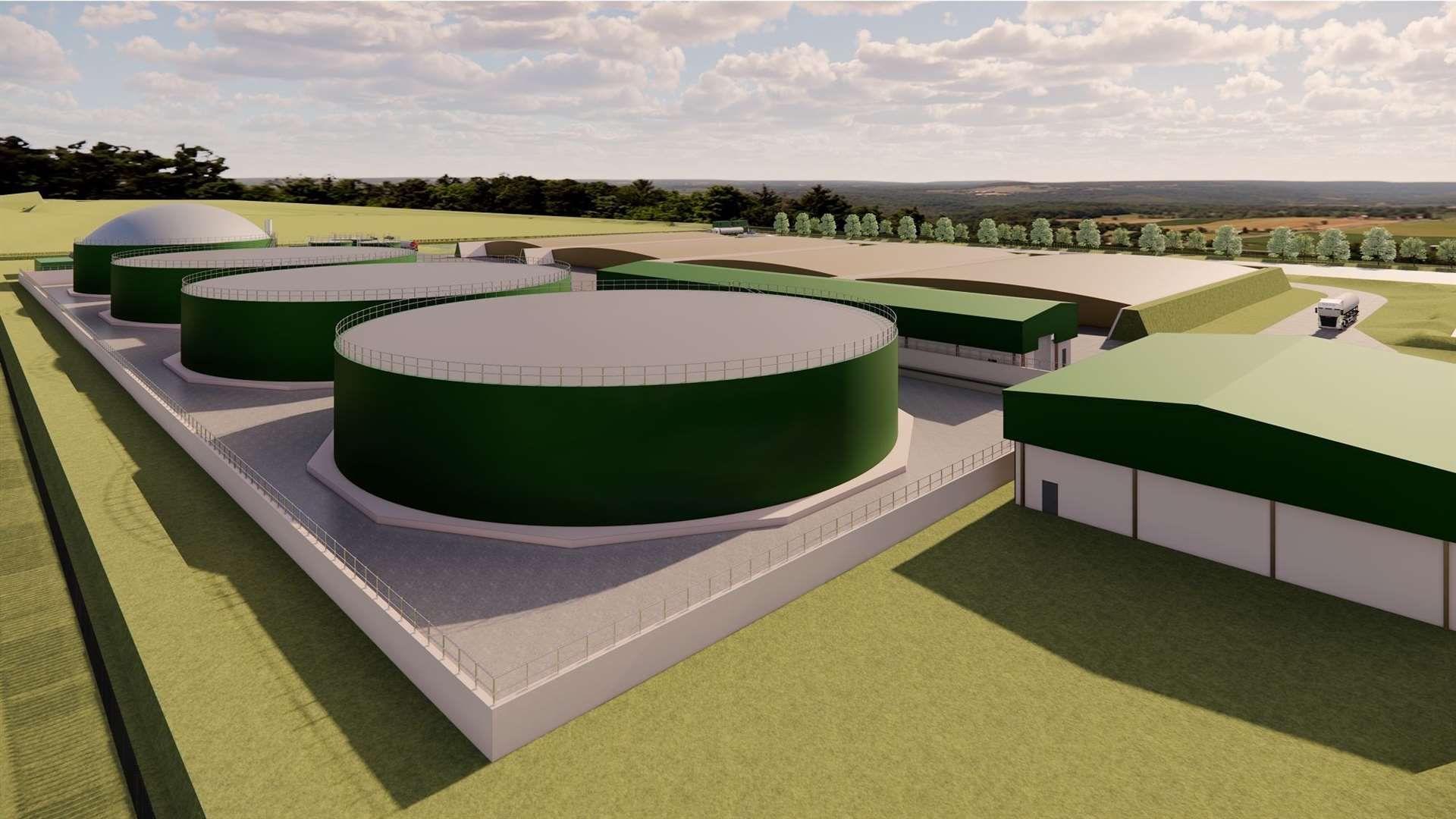 The new anaerobic digestion plant would be built at Fearn Airfield.