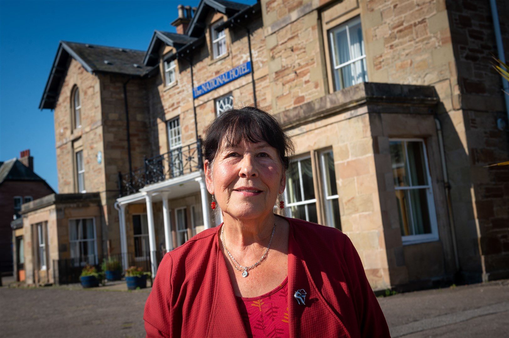 Councillor Margaret Paterson, outside the National Hotel in Dingwall, said she was sad to see the change of use bid given the go-ahead. Picture: Callum Mackay