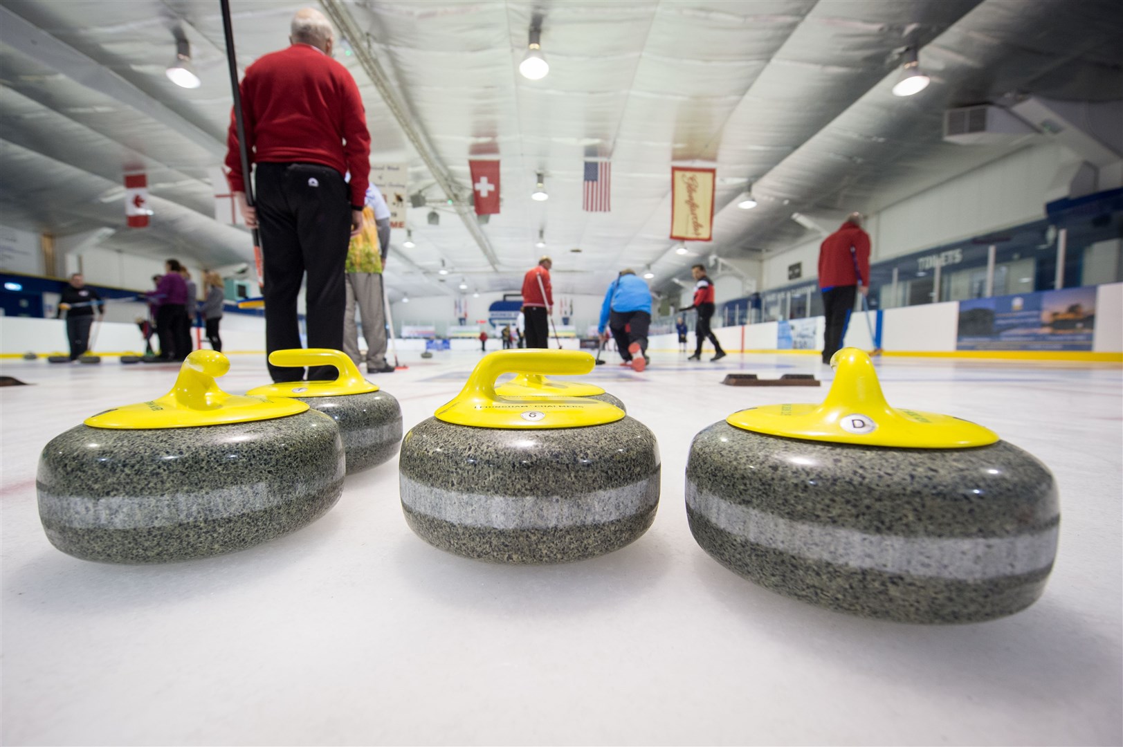 Fochabers Curling Club celebrated their 150th anniversary by welcoming curlers from all over Scotland to the Inverness Ice Centre. Picture: Callum Mackay