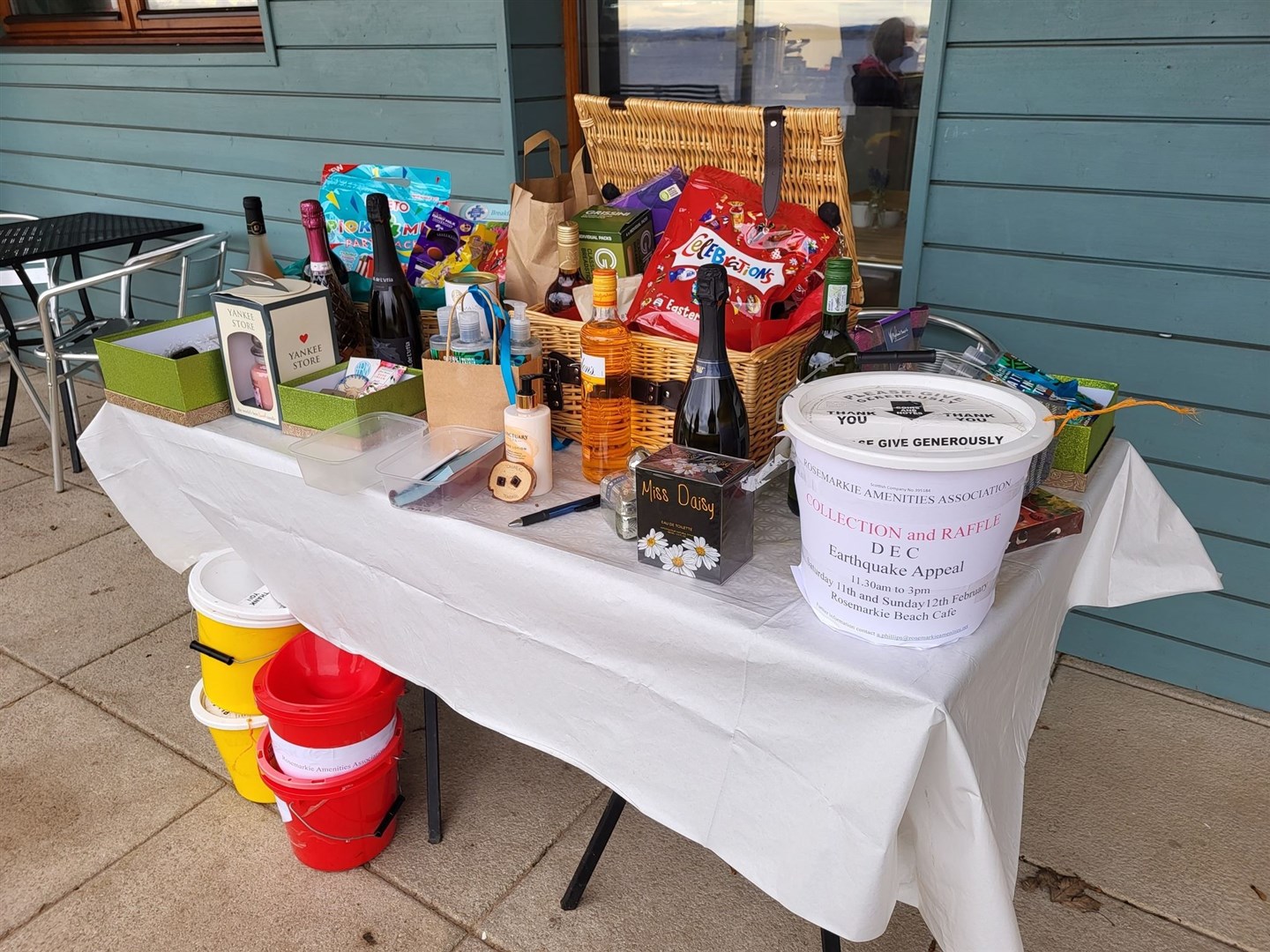 Collection buckets and a raffle at the Rosemarkie Amenities Association and Beach Cafe this weekend.