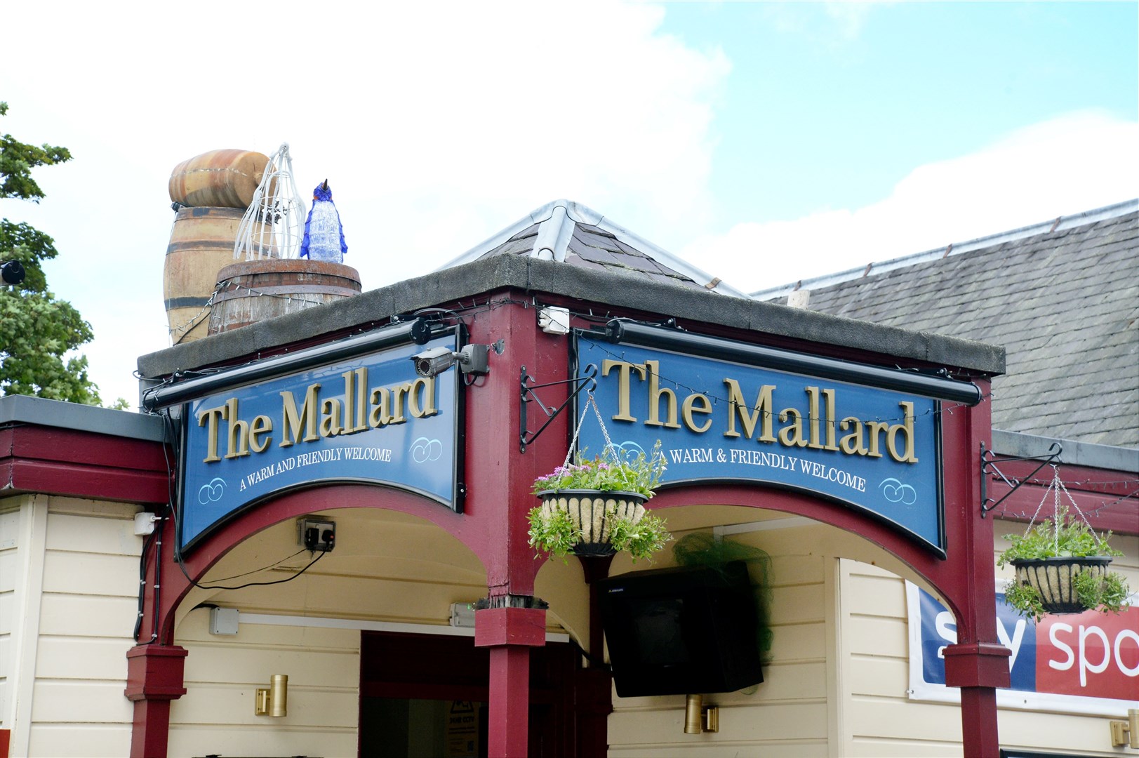 The Mallard at Dingwall Railway Station.