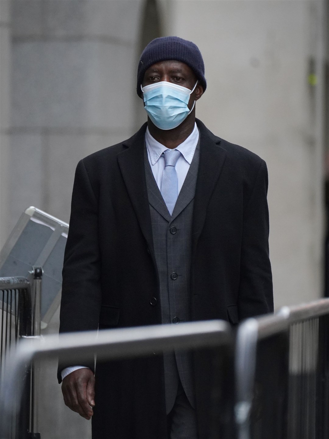 Retired Metropolitan police officer Stephen Kyere arriving at the Old Bailey, central London (Yui Mok/PA)