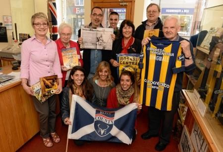 Rosario's strong link with Dingwall was marked this week when a delegation from the Argentinian football club paid a visit to the town. Picture: Andrew Smith