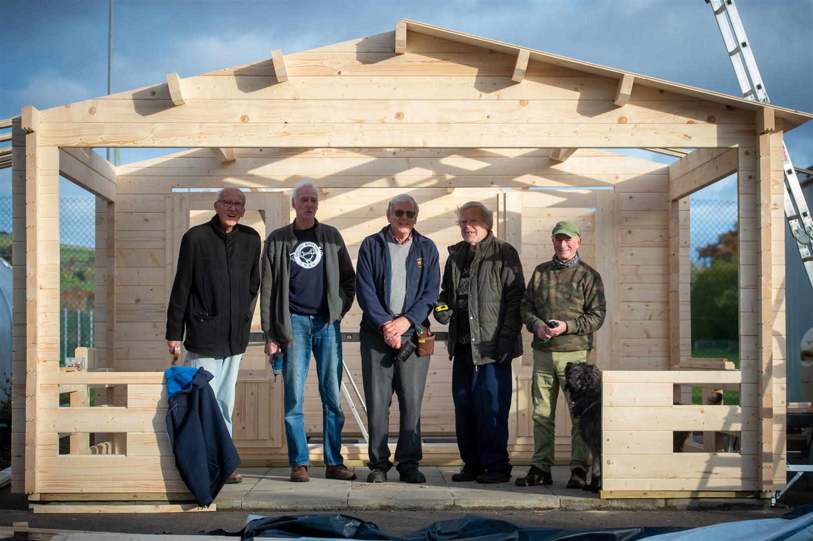 Dingwall and District Men's Shed stalwarts working on an earlier project. Picture: Callum Mackay.