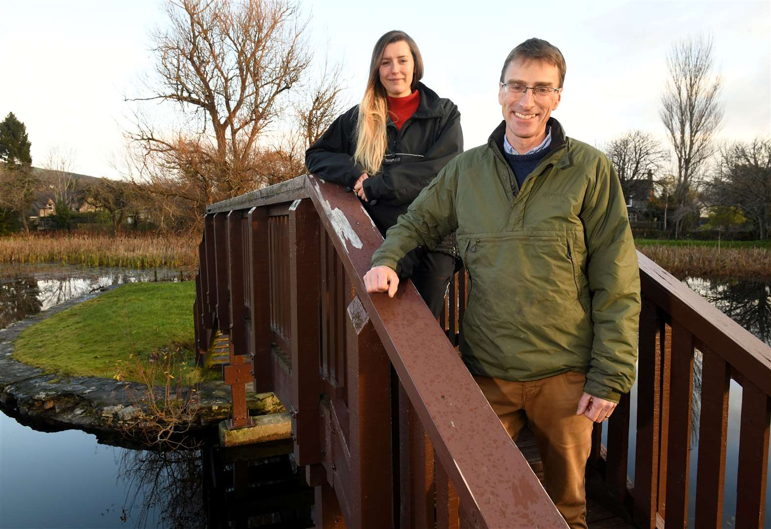 Hannah Humphreys and Richard Lockett, at Pefferside Park in Dingwall, are excited to get going. Picture: James Mackenzie.