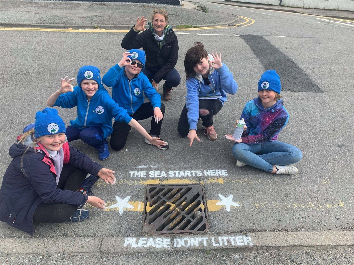 The message from the Ullapool Sea Savers is clear over litter like cigarette butts being thrown or swept down drains. Picture: Ullapool Sea Savers.