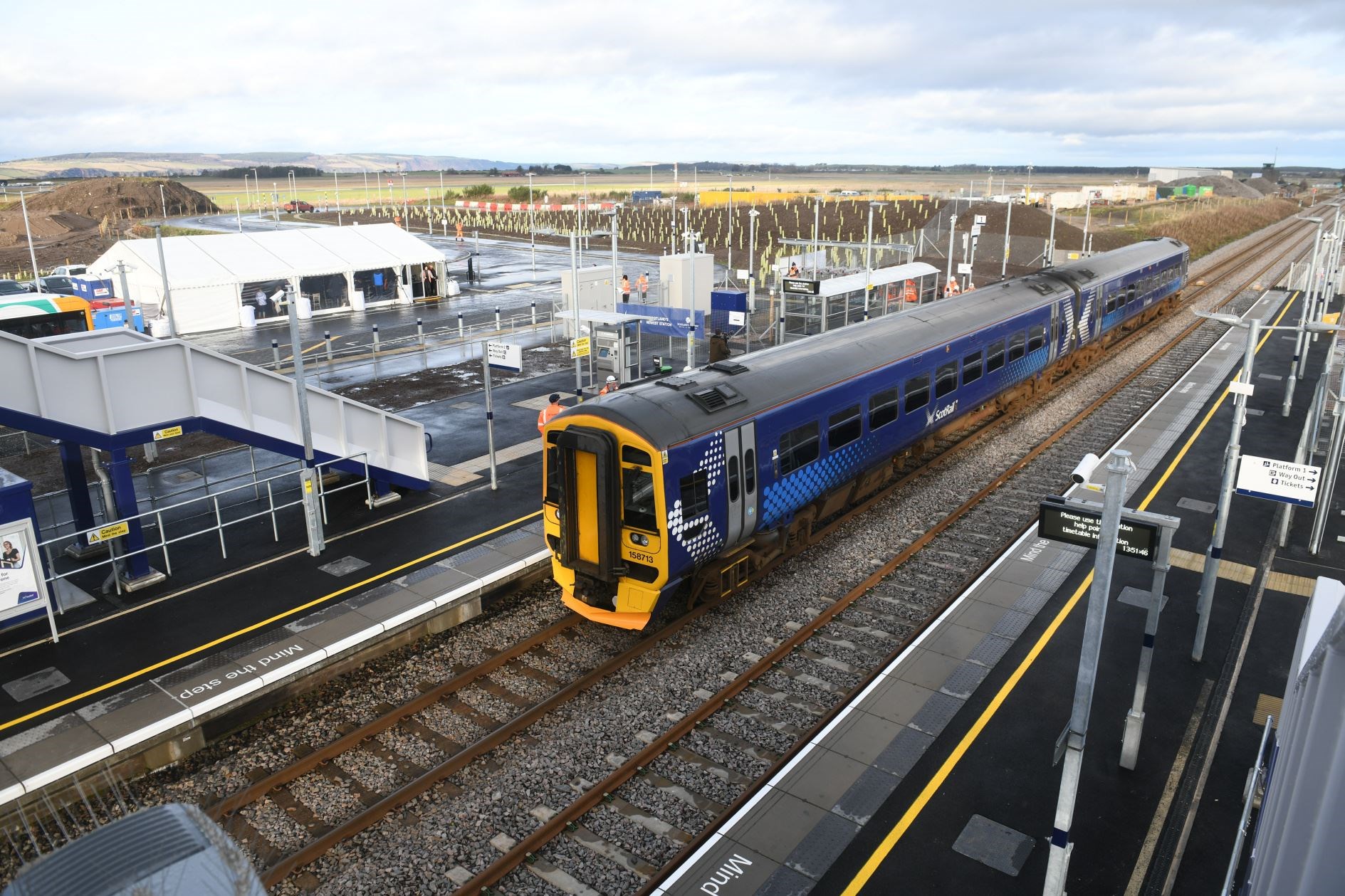 Inverness Airport Railway Station, which opened in February of this year. Picture: James Mackenzie.
