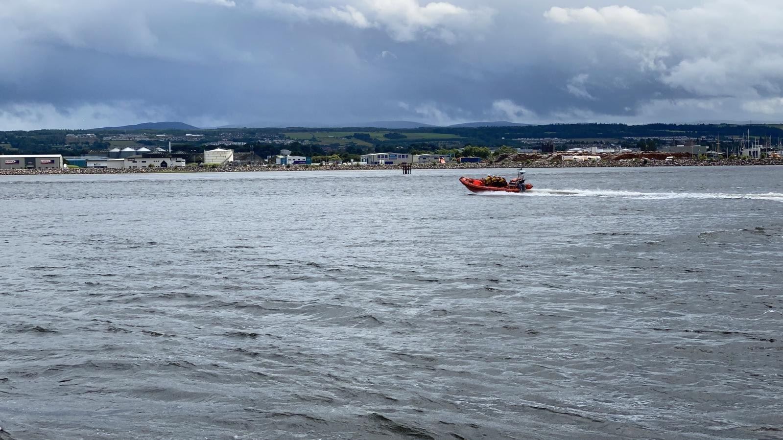RNLI Kessock crew members responded to a distress call.
