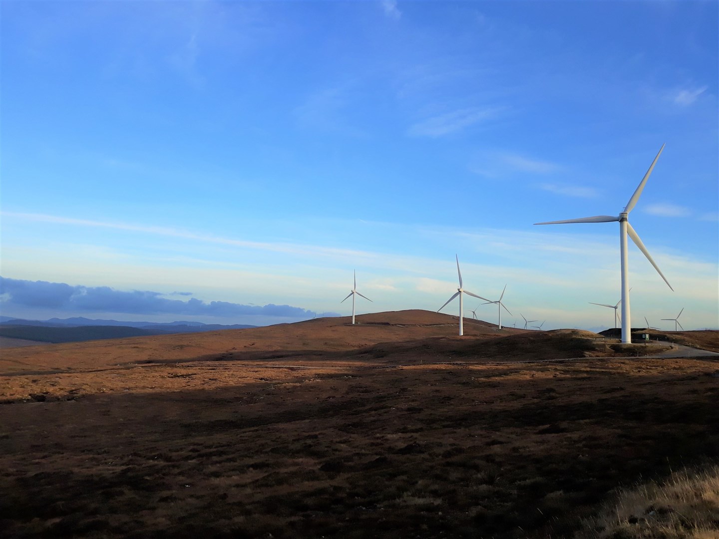 Achany Wind Farm near Lairg currently has 19 turbines. A 20-turbine extension is currently at the consultation stage.