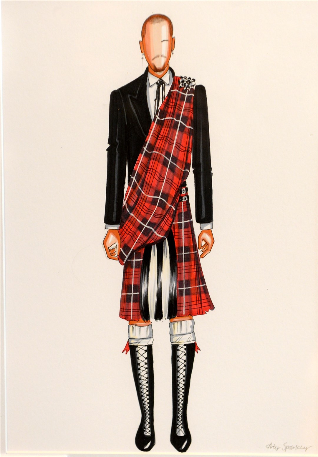 'Alexander McQueen' by Arty Sparkly Illustrations. Pictures: Gary Anthony