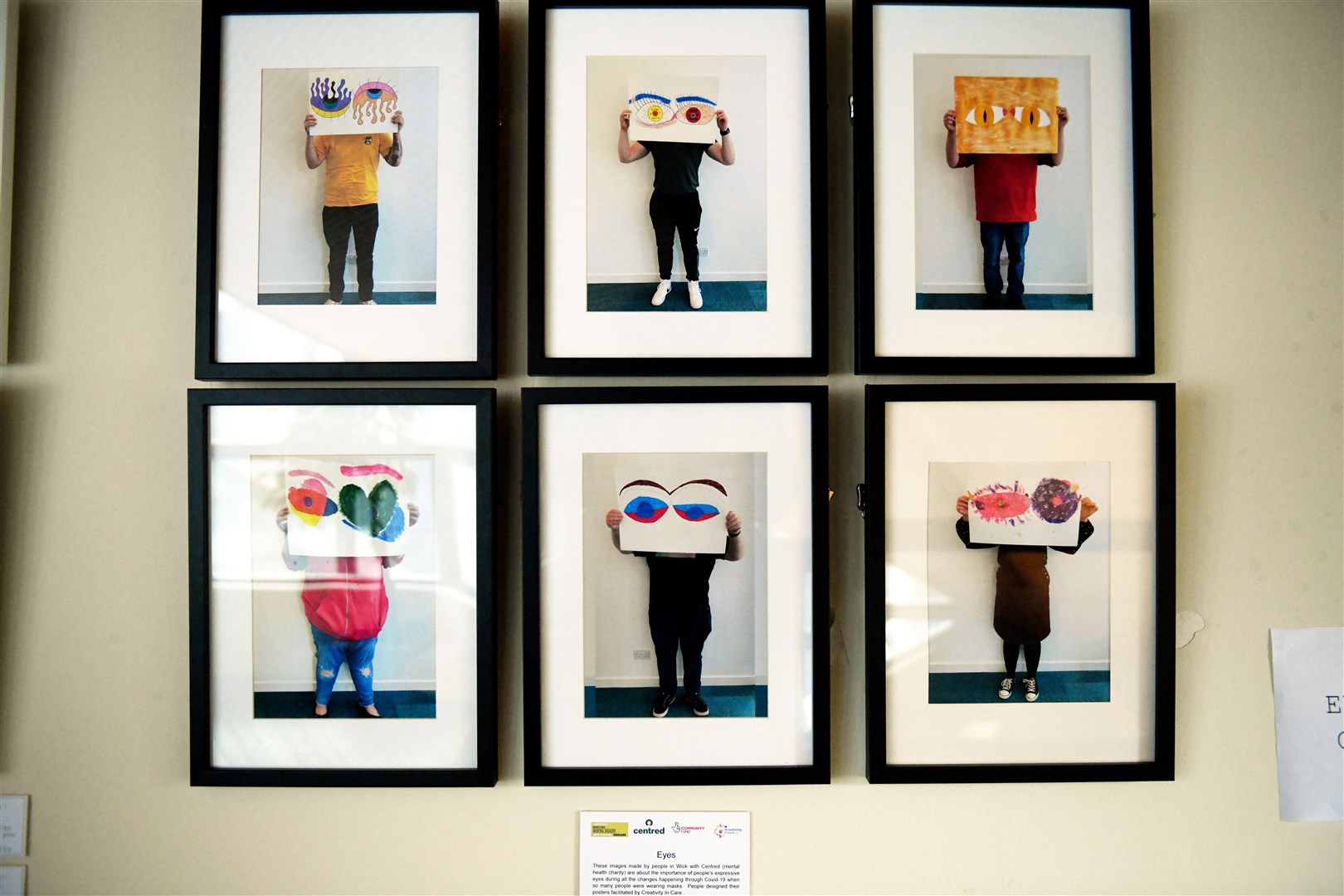A series entitled Eyes is displayed in the exhibition. Picture: James Mackenzie.