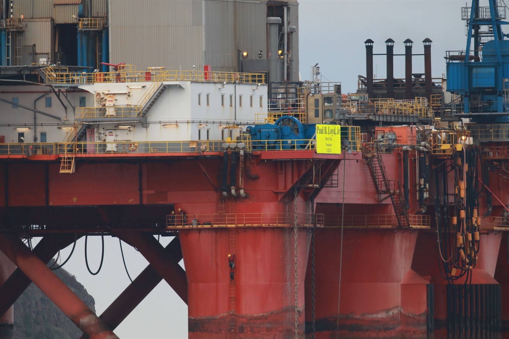 Greenpeace has made its presence felt in the Cromarty Firth this week. Picture: Greenpeace.