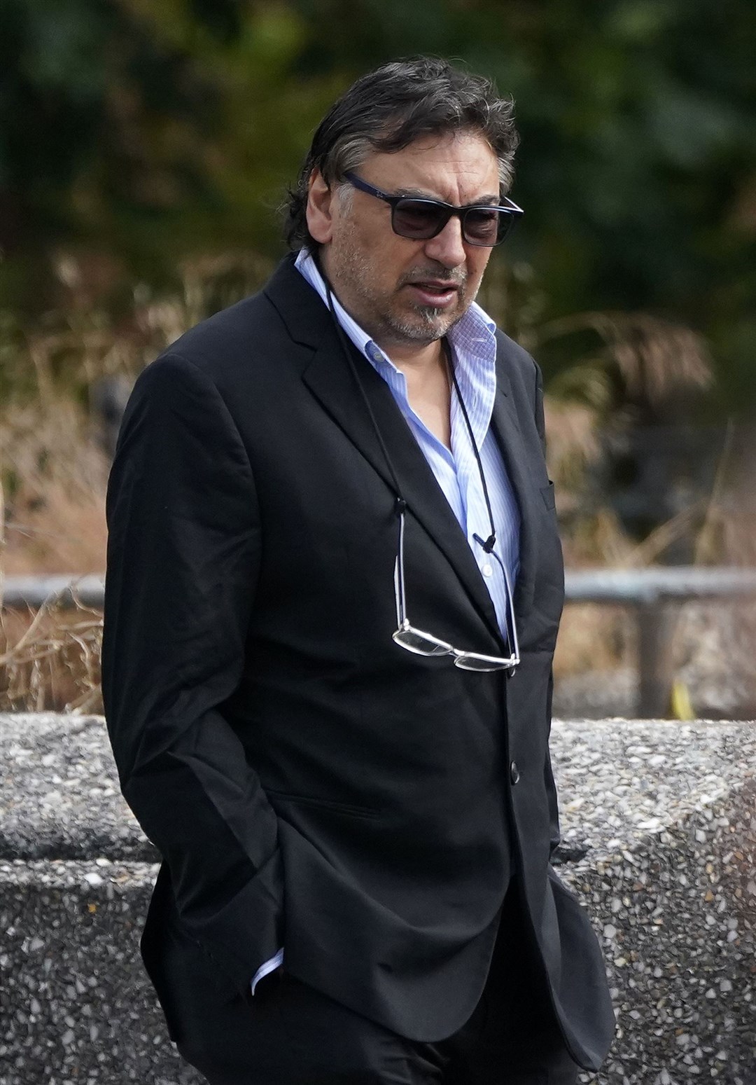 Former singer Tony Di Bart arrives at Reading Magistrates’ Court (Andrew Matthews/PA)