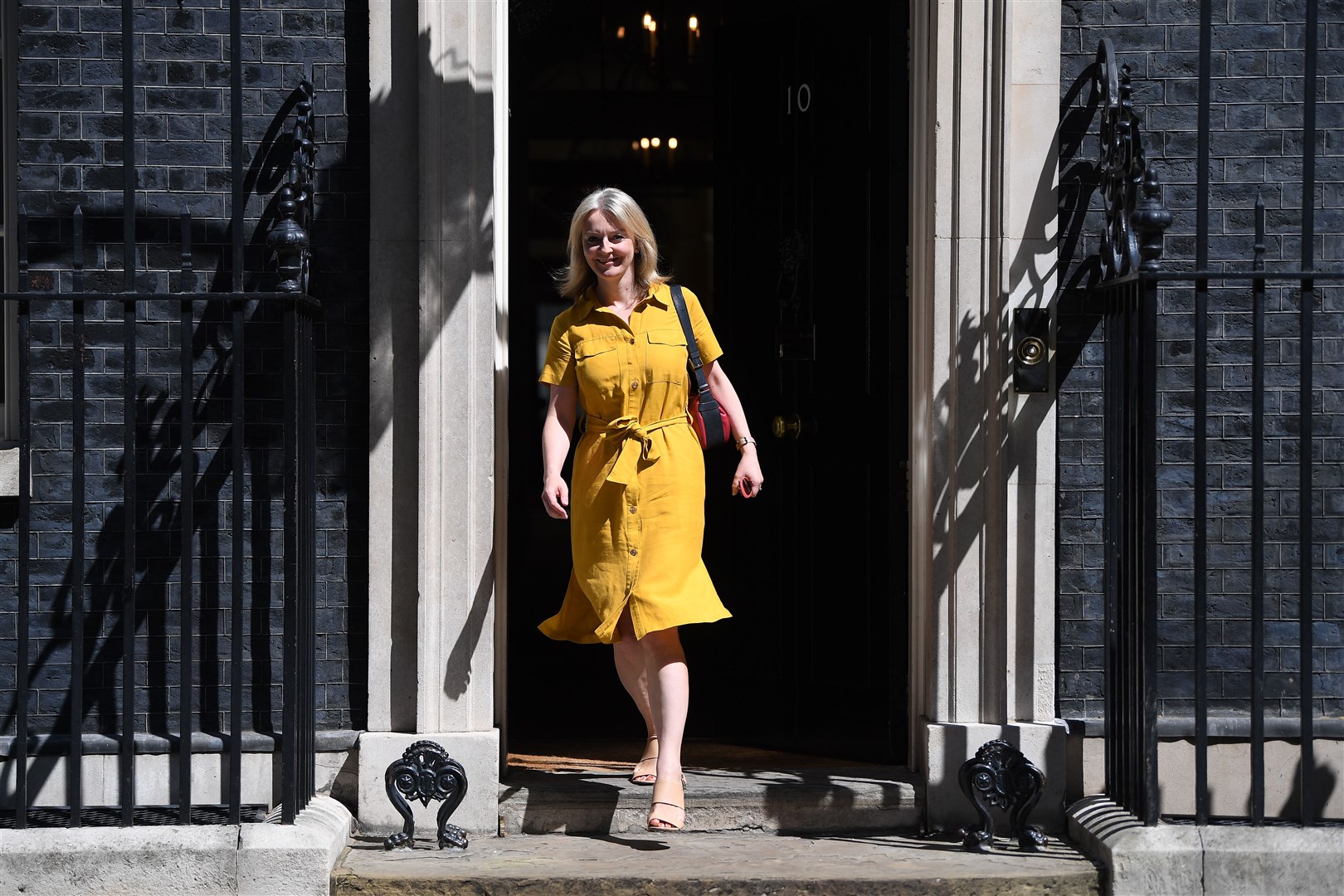 Liz Truss leaves No 10 after a Cabinet meeting in 2019 (Victoria Jones/PA)