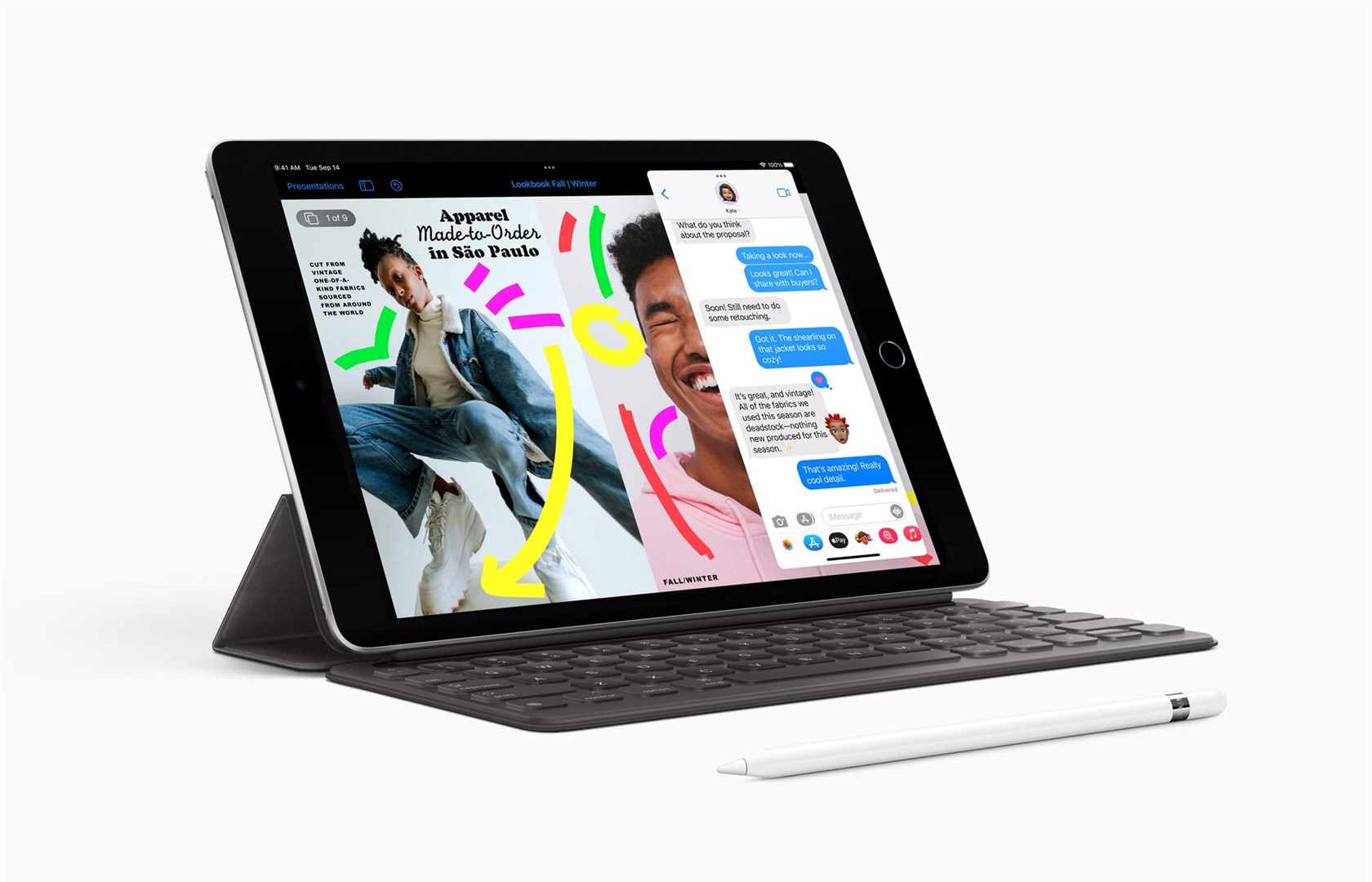 The new iPad has improved performance and cameras (Apple)